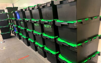 stacked boxes
